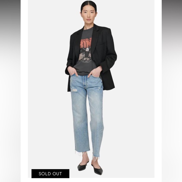 ANINE BING Vintage Bing Eagle Tee - Black - Size Small - Picture 3 of 5